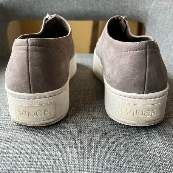 Vince Warner Nubuck zipper accent platform shoes size 7.5 - Picture 5 of 7